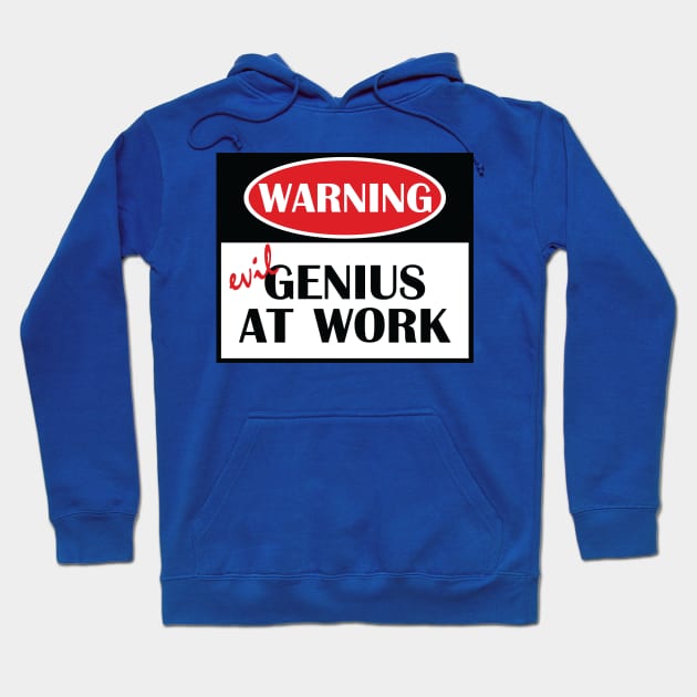 Evil Genius At Work Hoodie by ArsenicAndAttitude